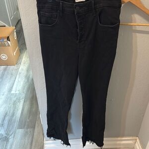 Black Distressed Jeans